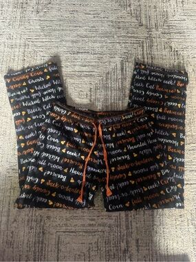 Black Halloween Pajama Pants